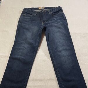 Classic Women's Dark Blue Straight-Leg Jeans